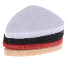 5 шт. мягкие жесткие укулеле шерсть войлочные медиаторы мандолины медиаторы для гитар 3*2,5*0,3 см