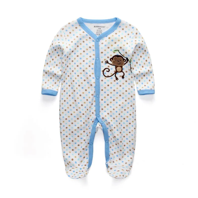 Зимняя одежда для маленьких мальчиков; roupa de bebes; комбинезон для новорожденных; Хлопковая пижама с длинными рукавами; Комбинезоны для детей от 0 до 12 месяцев; одежда для малышей - Цвет: 1018