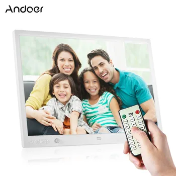 

Andoer 15 Inch Large Screen LED Digital Photo Frame Desktop Album HD Calendar Functions with Motion Detection Sensor Touch Keys