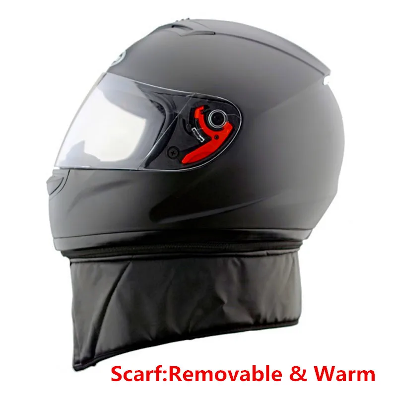 EE Поддержка унисекс Мужской Женский мотоциклетный шлем полное лицо анти-туман защитный шлем четыре сезона общие шлемы с теплым шарфом