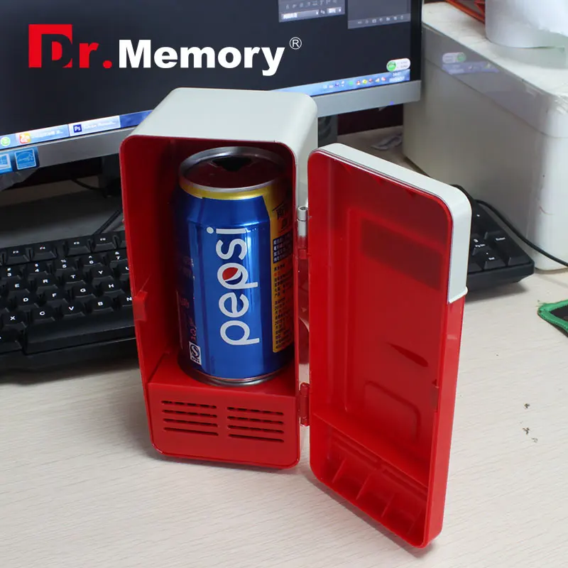 Desk Fridge Beverage Drink Cans Warmer Mini Fridge Usb Fridge