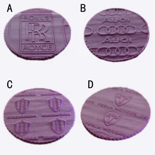 Акриловая Скалка роскошный автомобиль название бренда логотип шаблон помадка грубая роликовая глина ролик для пасты антипригарное выпечка Декор Инструменты