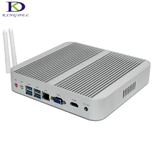 Дома и офиса Micro компьютер без вентилятора мини-компьютер i5 5200u Intel HD Графика 520 4 К HDMI, VGA, USB Оконные рамы 10 Мини-ПК nc340