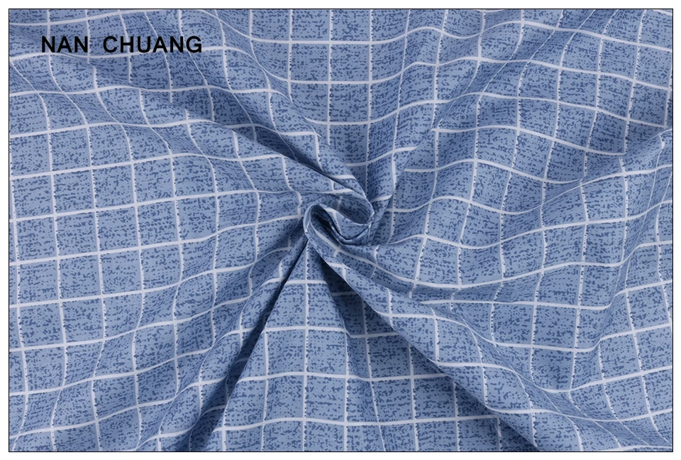 Nanchuang, 7 шт./лот, синяя саржевая хлопковая ткань, Лоскутная Ткань для рукоделия, швейная ткань ручной работы, материалы для детей 20x25 см