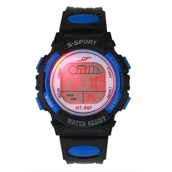 

Hot 2017 New Superior Boy Girl Alarm Date Digital Multifunction children kids Sport LED Light Wrist Watch Students Relogio