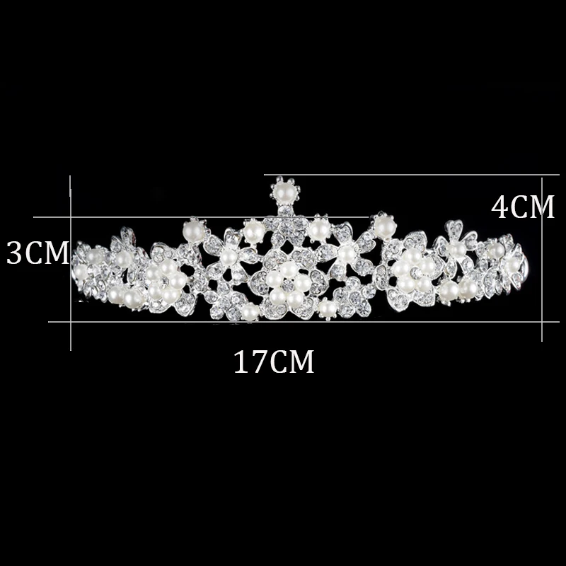 Роскошная корона для невесты тиара кристалл свадебные аксессуары для волос ювелирные изделия невесты диадема невесты Жемчуг тиары и короны
