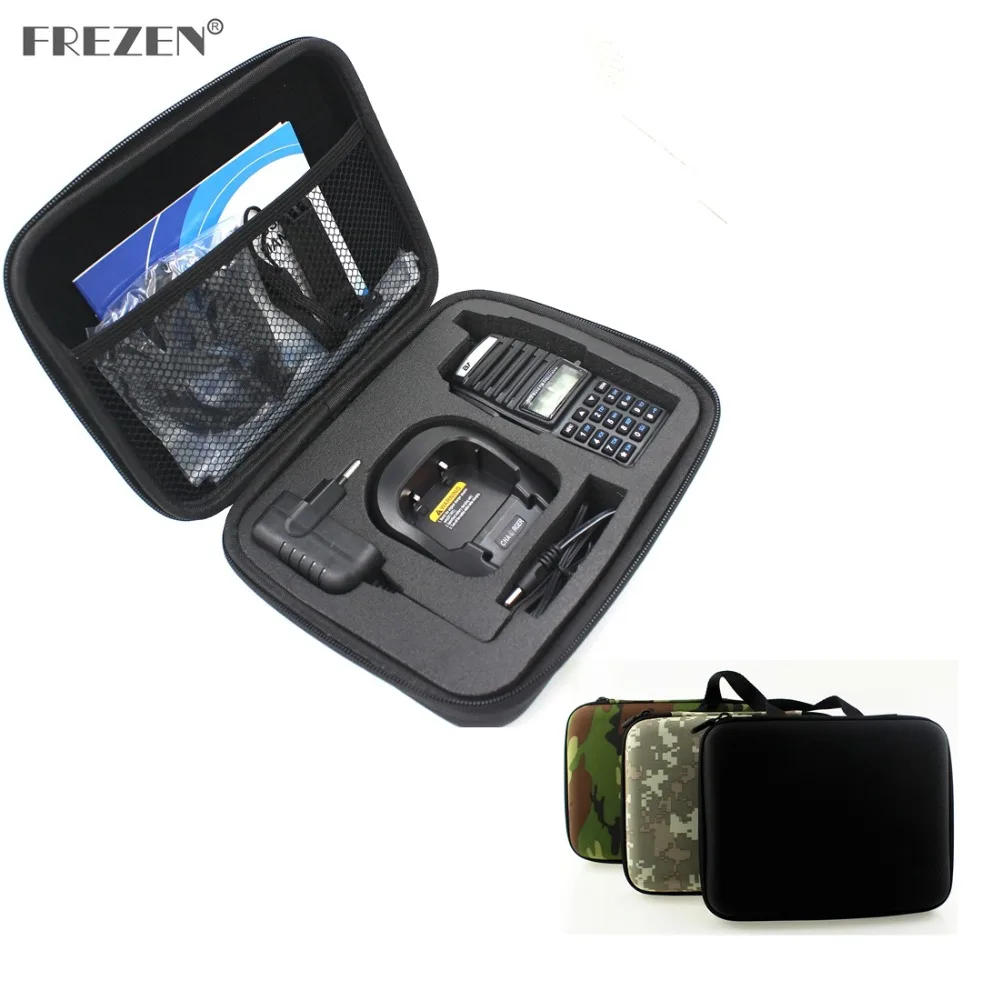 Handbag Storage Box/Bag Two Way Radio Hand Carring Case Bag For BAOFENG UV-82 UV-8D Motorola GP328  Walkie Talkie/Interphone