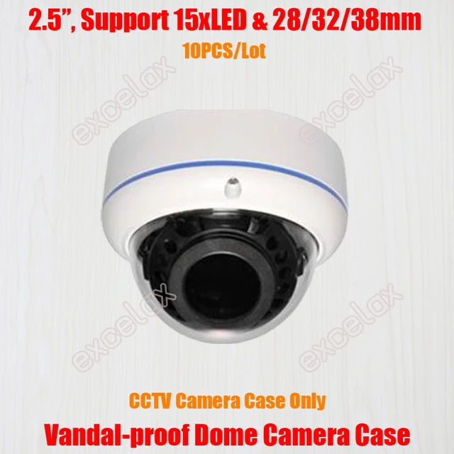 Boîtier de caméra anti-vandalisme, Mini Varifocal 15x LED IR dôme