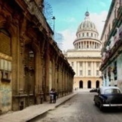 Government building in a city  El Capitolio  Havana  Cuba Poster Print (30 x 14)