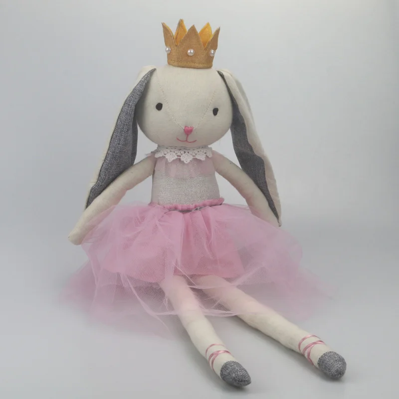 Рождественская елка Кролик куклы чучело плюшевый балетный кролик kawaii принцесса кукла милый кролик чучело животное Пасхальный кролик