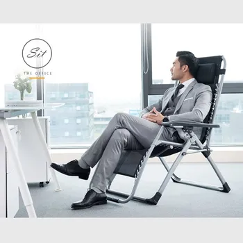 

Portable Mesh Folding Chair Adjustable Tilt Angle Armchair for Home Office Nap Multi-function Patio Furniture/beach Lounger