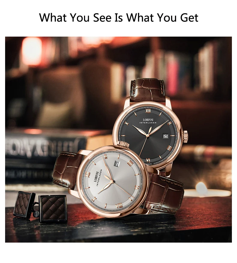 LOBINNI мужской роскошный бренд часов Япония Miyota автоматические механические MOVT Мужские наручные часы сапфир кожа Relogio часы L14003-3