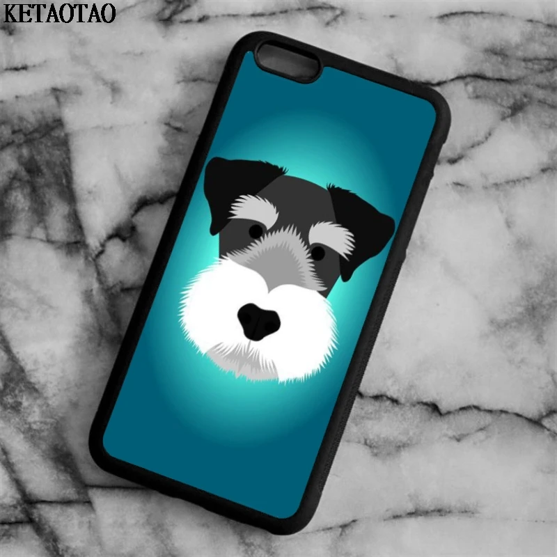 KETAOTAO новые миниатюрные чехлы для телефонов schnauzer puppy dog iPhone 4S 5C 5S 6 6S 7 8 XR XS MaxSE Мягкий
