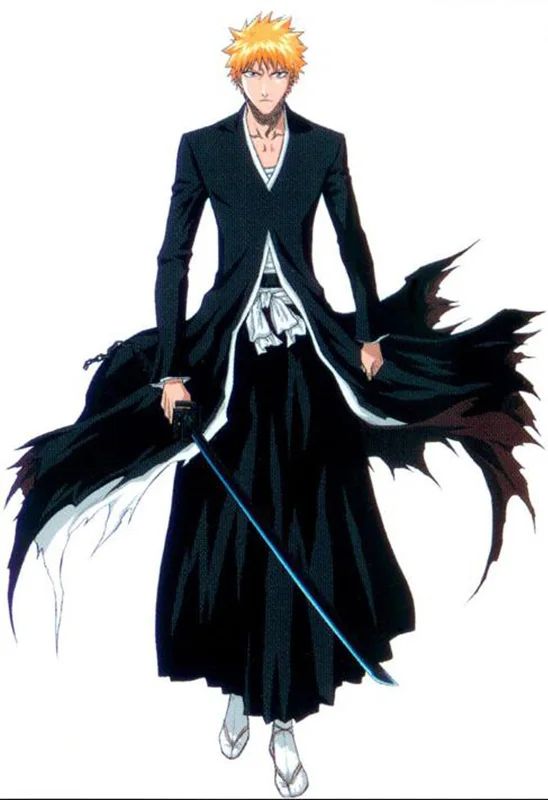 Amime Bleach костюм-Bleach Ичиго Куросаки Bankai Косплэй унисекс плащ/Штаны длинные черные/белый плащ для вечерние