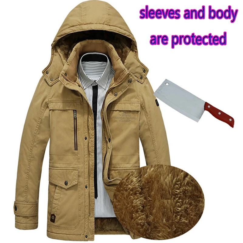 Мужская Флисовая Куртка для самозащиты, защита от порезов, защита от ножей, незаметная полицейская военная одежда, тактическая одежда с капюшоном