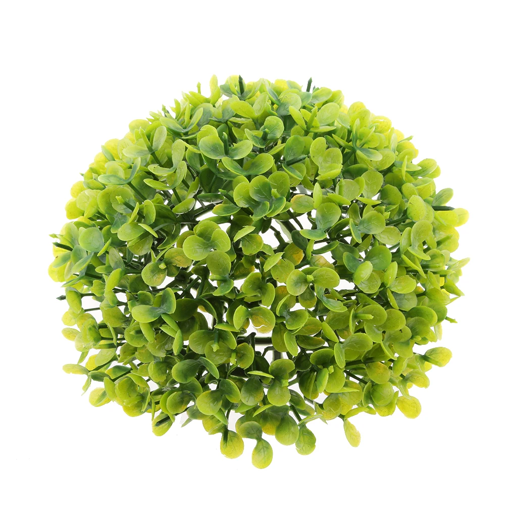 1pc 17cm Artificial Topiary House Plants Ball Pool Patio Garden Porch Green
