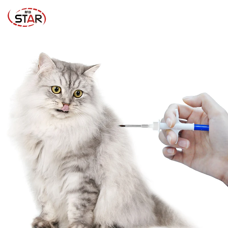 

Pet ID microchip syringe 2.12x12m ISO11784/785 FDX-B animal tag injector IP67 134.2KHz dog syringes for pet identifiction 10pcs