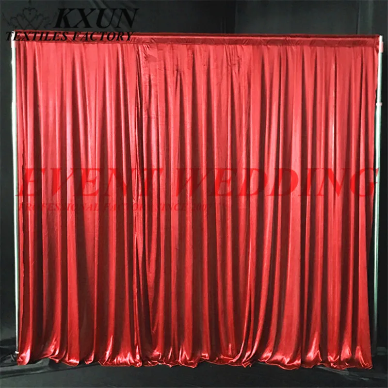 

Easy Hang Ice Silk Wedding Backdrop Curtain Stage Background Free Shipping