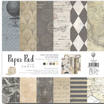 

25.5*25.5cm Scrapbooking paper pack of 24 sheets handmade craft paper craft Background pad PP010