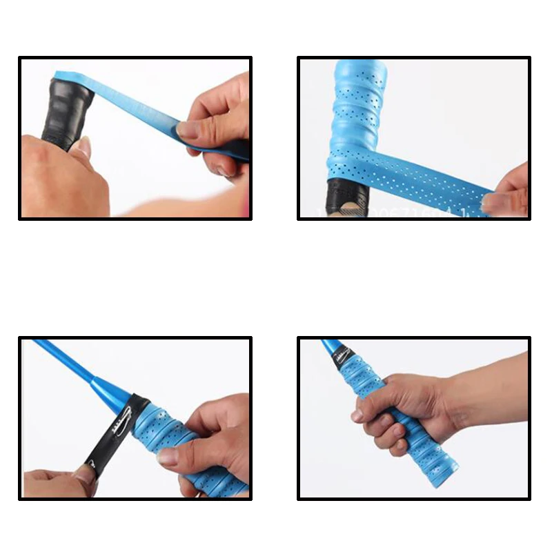 المضادة للانزلاق تنفس الرياضة أكثر من قبضة العصابة تنس Overgrips الشريط مضرب بدمنتون القبضات العصابة