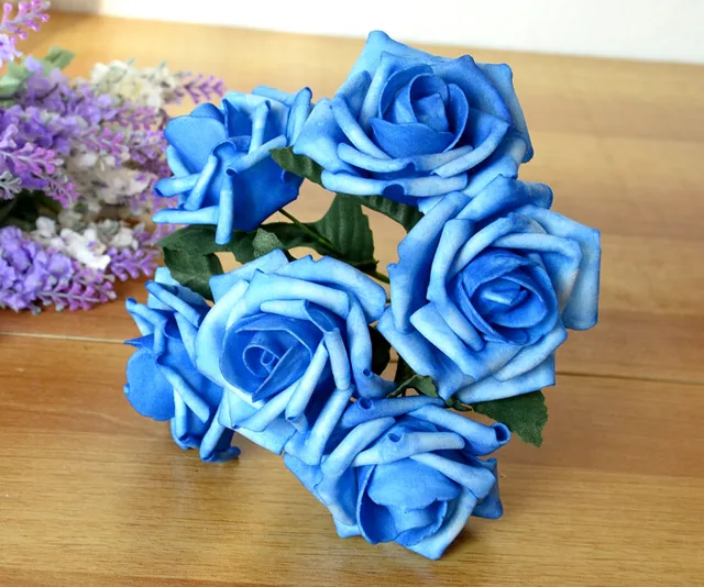 Buy 72pcs Free Shipping Mint Green Artificial Flowers