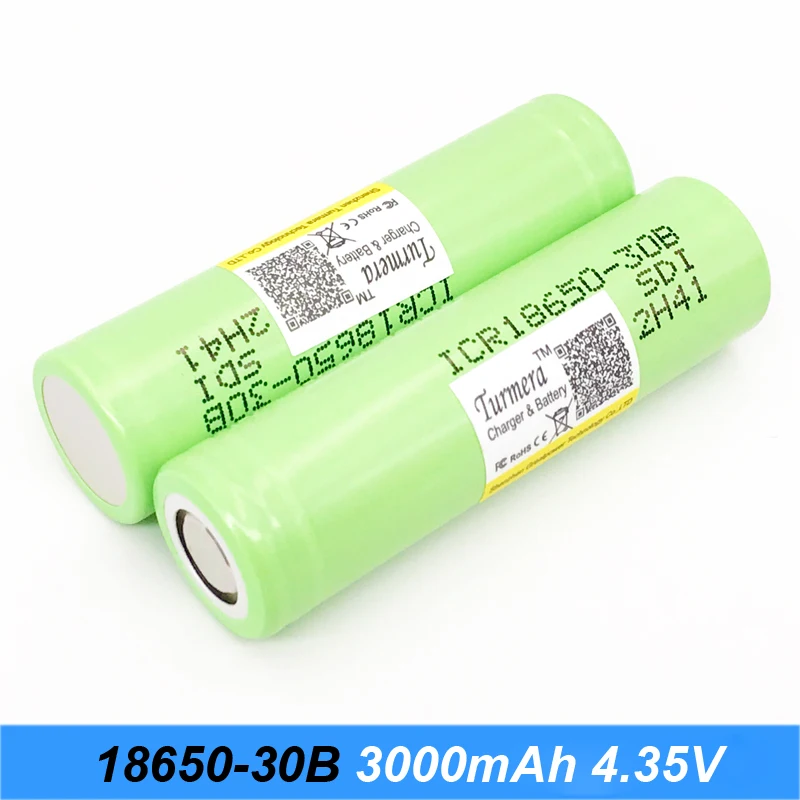 Фонарик 18650 батарея icr18650 30b 3000mah 3,7 V литий-ионный аккумулятор для зарядного устройства 18650 Turmera j10