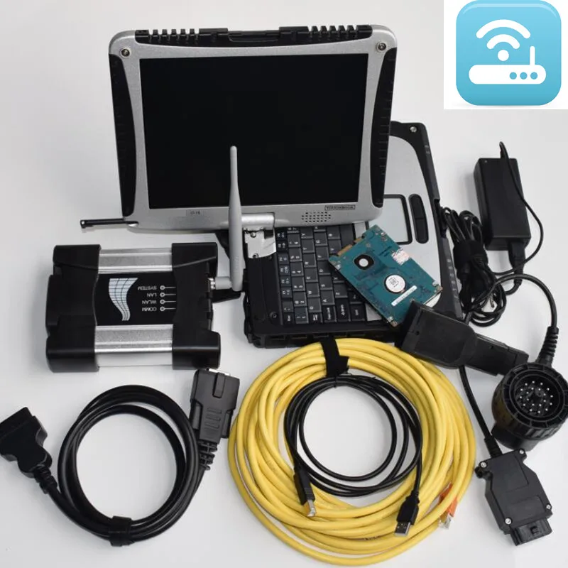 

2019.09v software for bmw diagnostic & programming tool wifi icom next a b c with cf-19 laptop 4g toughbook win7 multi languages