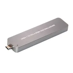 Портативный выдвижной Тип type-C USB 3,1 к M.2 NVME диск PCIe SSD мобильный диск 10 Гбит/с алюминиевого сплава M.2 M ключ PCI Express корпус для жесткого диска