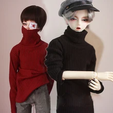 BJD doll colthes с высоким воротником, полосатый свитер с лацканами в полоску для 1/3 1/4 BJD DD SD MSD MDD SD17, аксессуары для одежды Uncle SSDF2