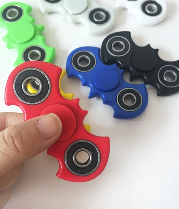 

6 Colors Bat Fidget Spinner  Hand Spinner Fidget Stress Cube Plastic EDC Tri-Spinner Fidget Toy Adults Focus Anti Stress Gifts