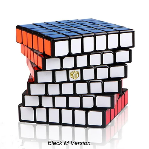 D-FantiX Qiyi Mofangge кубик рубика X-человек тень 6x6 Magic Cube Головоломки 6x6x6 профессиональный Игры Скорость кубик Регулярное/магнитная версия Скорость Cube - Цвет: Magnetic Black