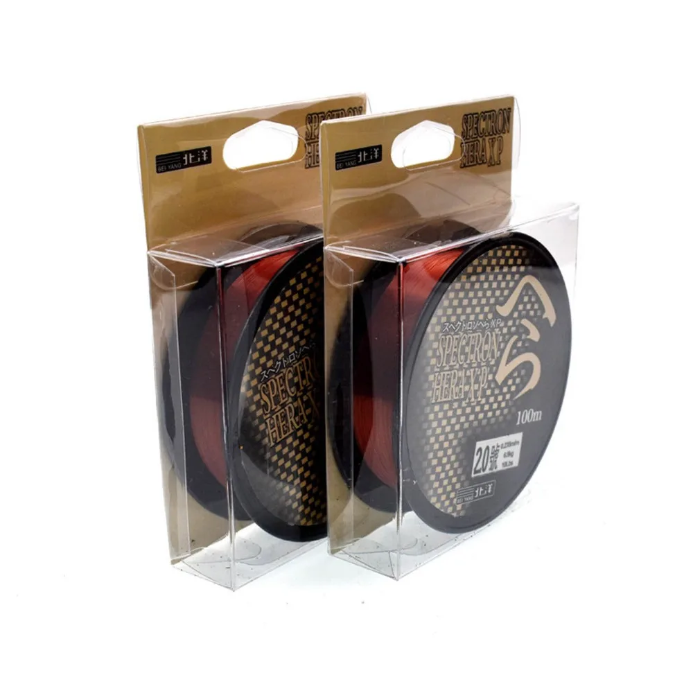 DNDYUJU 100 M رئيسي/اللفاع أفضل حيدة حبل صيد من النيلون باس الكارب الأسماك الصيد اكسسوارات صندوق شفاف.