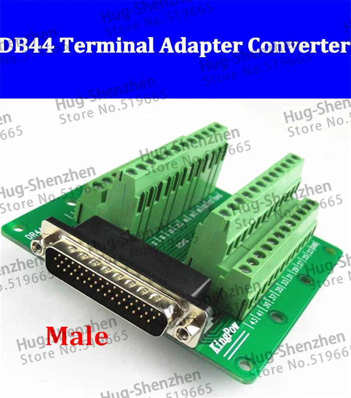 

DB44 D-SUB DR-44 44 DR44 DB 44pin 44 PIN port Terminal block adapter converter PCB board Breakout 3 row-10pcs