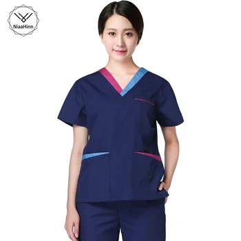 

Meidcal scrub suit Hospital surgical clothing doctors nurse Isoiation uniforms lab clothes suits scrubs medical uniforms women