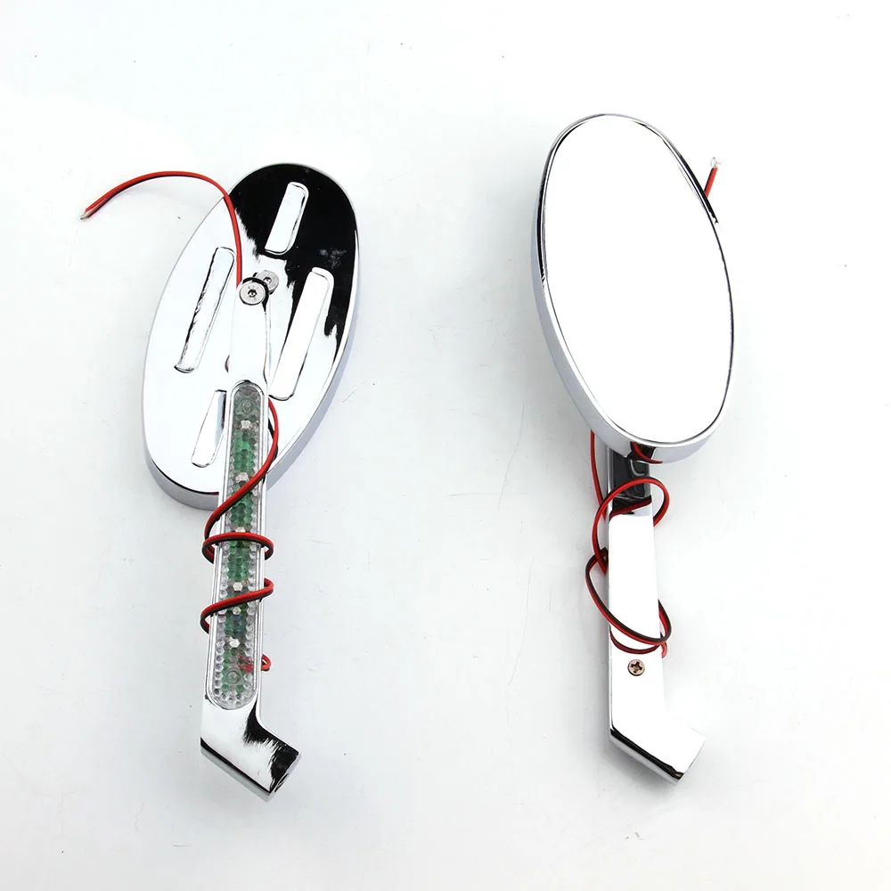 

Motorcycle LED Turn Signals Rearview Rear View Side Mirror For Harley 883 Dyna Wide Electra Glide Honda Kawasaki Suzuki Yamaha