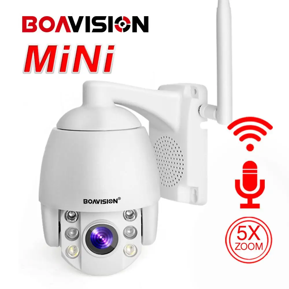 1080P Супер Мини PTZ WIFI IP камера наружная 5X Zoom/4 мм с фиксированным объективом