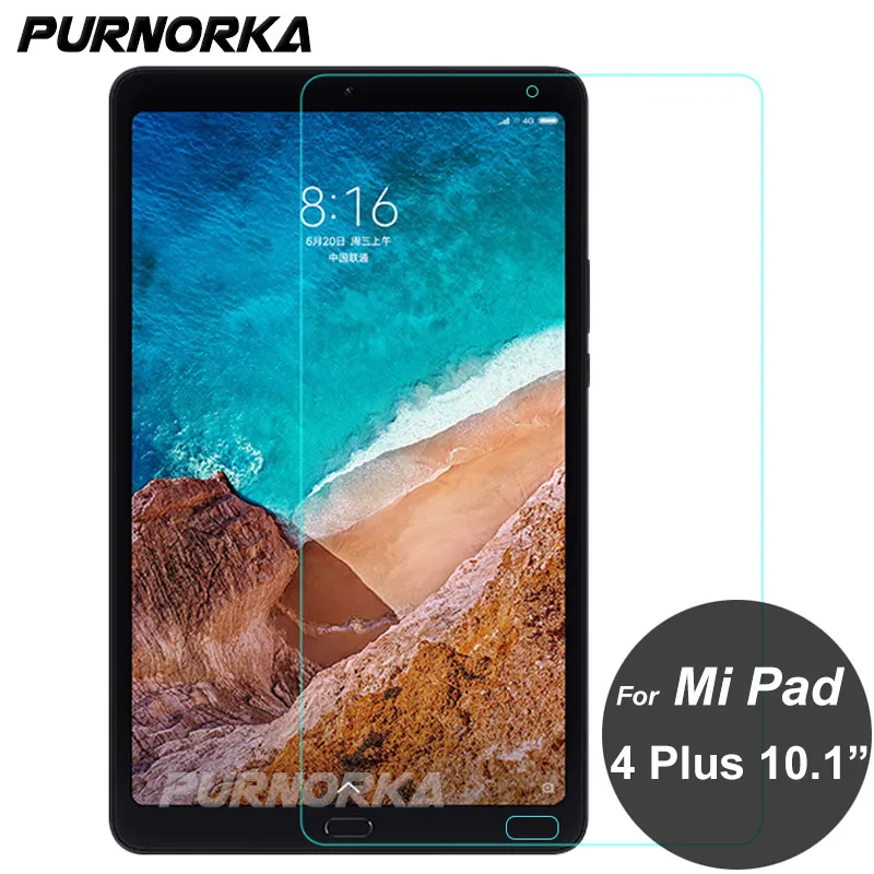 For Xiaomi MiPad 4 Plus Screen Protector 9H Front Tempered Glass Protective Film On Mi Pad 4Plus 10.1 inch Tablet | Мобильные