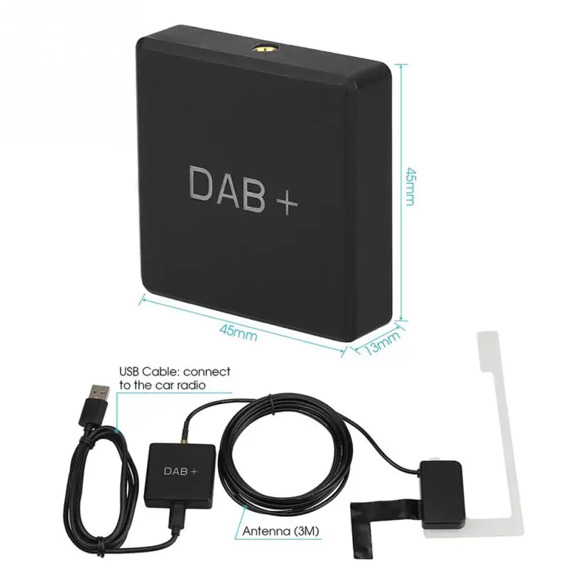

Car DAB Adapter Stereo Digital Radio Receiver Box Amplified Aerial Antenna USB Charger Adapter,Multifunction Adapter Receiver