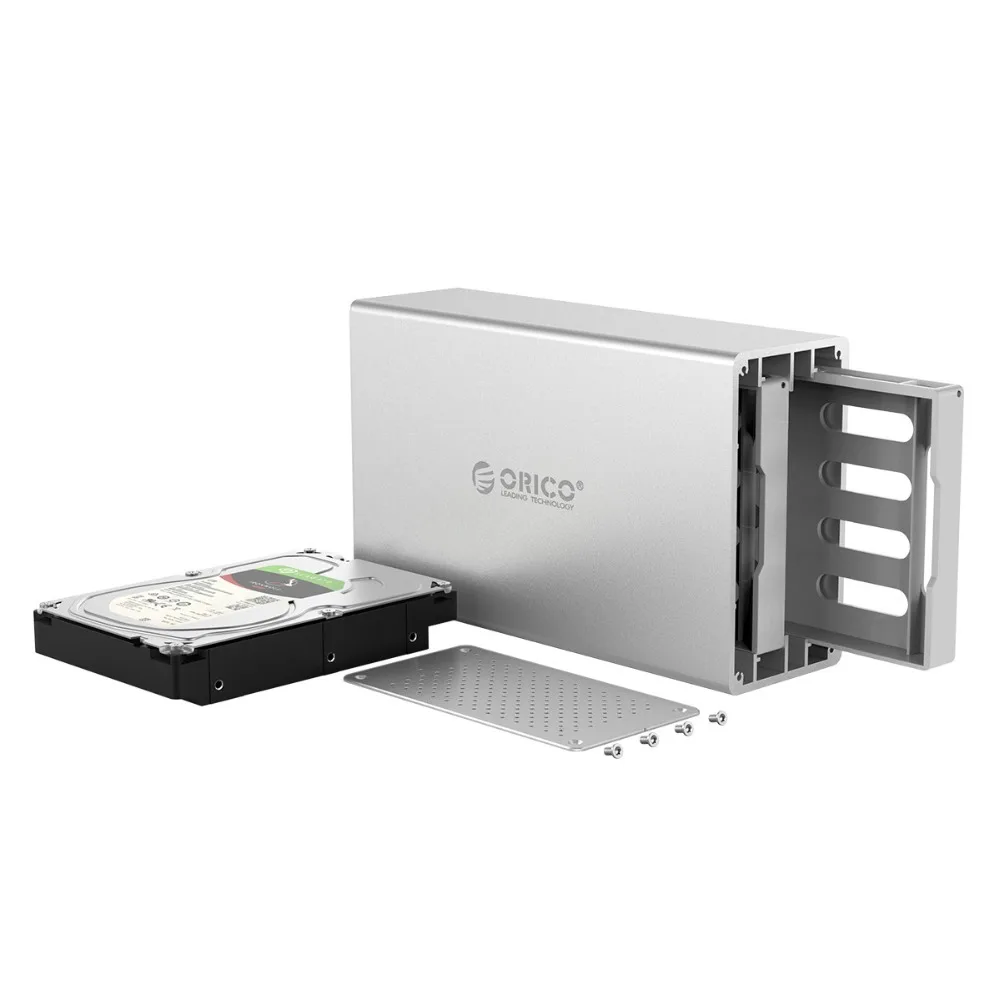 ORICO 2 отсека USB3.0 жесткий диск Корпус алюминиевый сплав поддержка 20 ТБ хранения 5 Гбит/с 12 В адаптер питания USB3.0 HDD Чехол