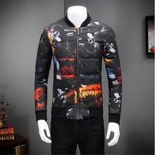 Мужская куртка, новинка, толстая, теплая, Корейская, для студентов, зимняя, модная, код