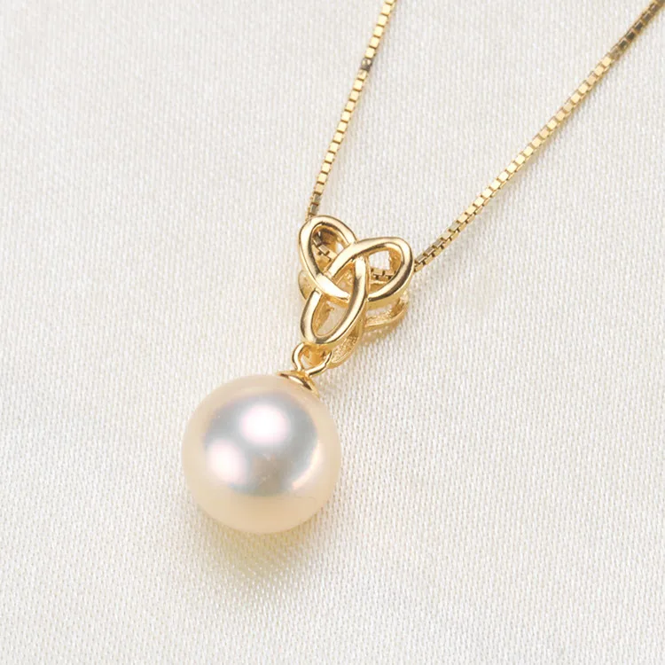 Simple Fashion Design Pearl Pendant Holder S925 Sterling Silver Pearl