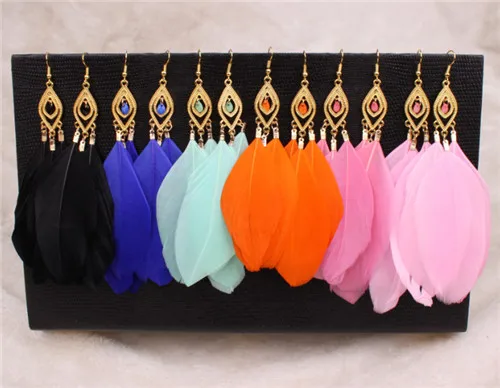 

Oorbellen Beads Long Design Dream Catcher Earrings for Women Bohemia Feather Earrings Jewelry Sumptuous Ornaments Pendant