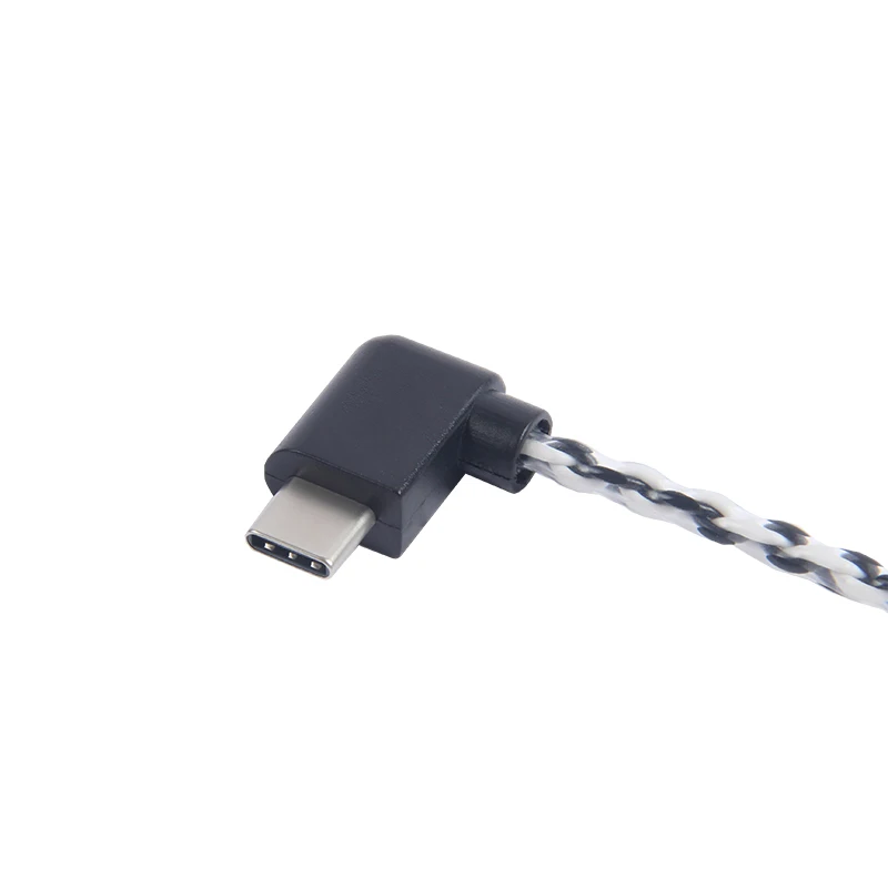 Кабель ZY Fanmusic OTG type c к micro usb 6N с одним кристаллом посеребренный кабель для