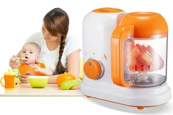 

Food-Graded PP EU AC 110-250V Electric Baby Food Maker Toddler Blenders Steamer Processor BPA Free All In One Steam Food Safe