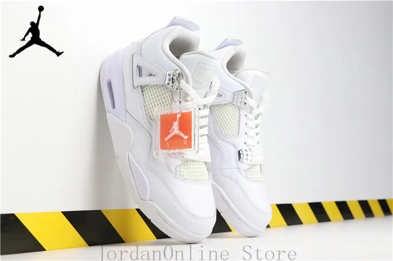 

Jordan Retro 4 Travis Scott Pure Money Basketball Shoes 308497-100 Men Sneakers Men's AJ4 Sports Shoes EUR40-46