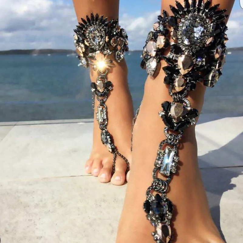 Gypsy Coin Leg Chain Silver Or Gold You Choose Boho Body