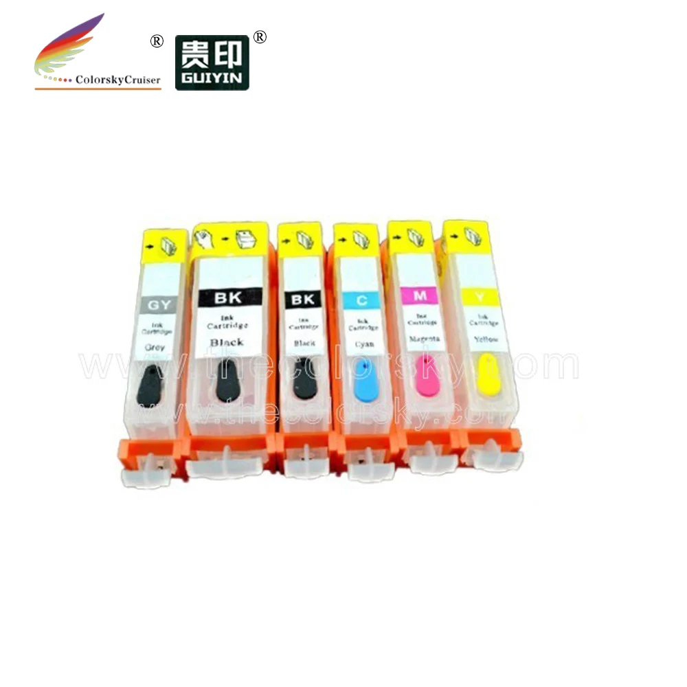 

(RCC425-6) refillable ink cartridge for Canon PGI425 CLI426 pgi-425 cli-426 pgi PG 425 PG425 PIXMA MG6140 MG8140 K/K/C/M/Y/GY