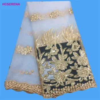 

2019 Latest French Laces Fabrics High Quality Tulle African Laces Fabric For Wedding Nigerian Tulle Lace Material free shipping