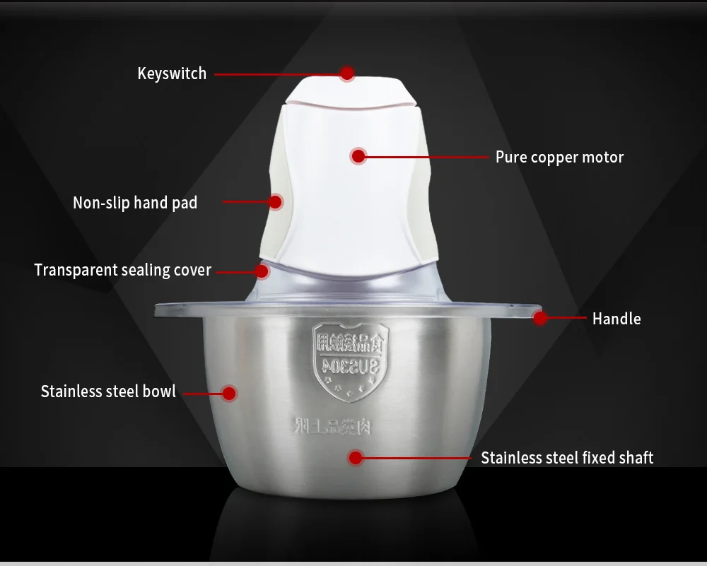 Household Electric Meat Grinder Mixer Chopper