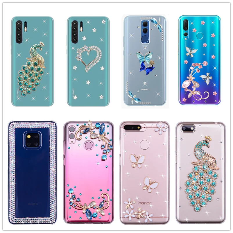 

For Huawei P30 P20 Pro Mate 20 Honor 10 lite Play 8A Case Shiny crystal Clear Cover Funda For Huawei P Smart Z 2019 Phone case